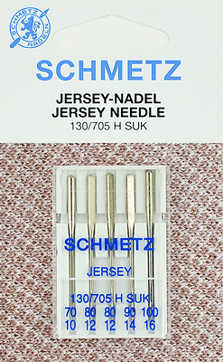 Иглы Schmetz джерси 130/705 H SUK (70x1, 80x2, 90x1, 100x1) 5 шт в Мурманске